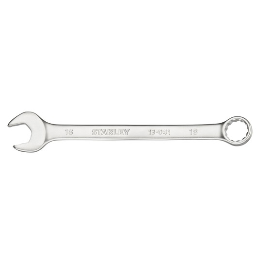 Stanley FMMT13041-0 combination wrench silver, photography product front angle.