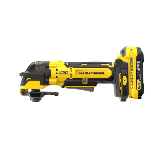 18V STANLEY® FATMAX® V20 Brushless Oscillating Multi-Tool with 2 x 2.0Ah Lithium-Ion Batteries and Kit Box